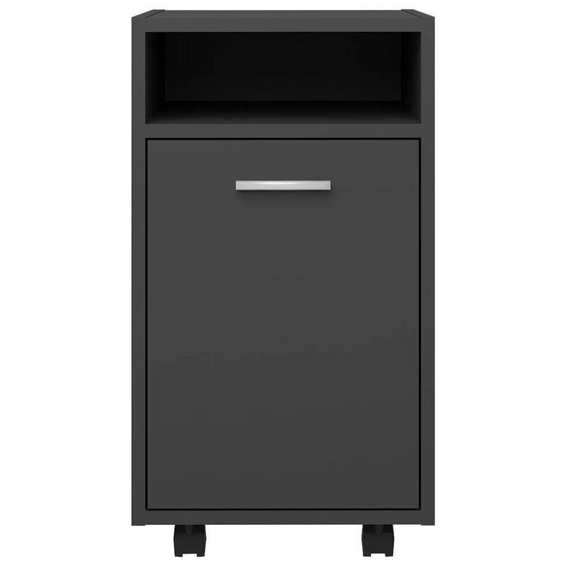 Dealsmate  Side Cabinet with Wheels Grey 33x38x60 cm Engineered Wood