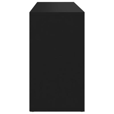 Dealsmate  Shoe Bench Black 103x30x54.5 cm Engineered Wood