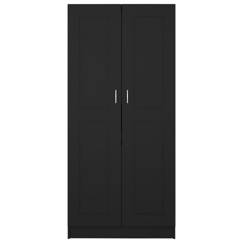 Dealsmate  Wardrobe Black 82.5x51.5x180 cm Engineered Wood