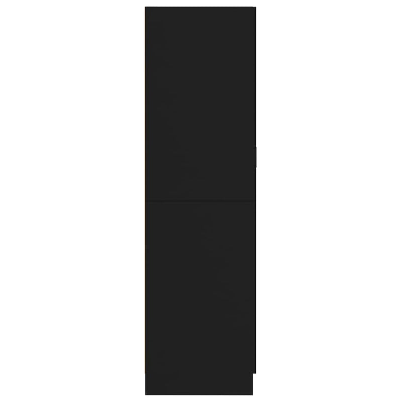 Dealsmate  Wardrobe Black 82.5x51.5x180 cm Engineered Wood