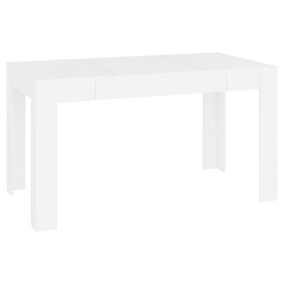 Dealsmate  Dining Table White 140x74.5x76 cm Engineered Wood