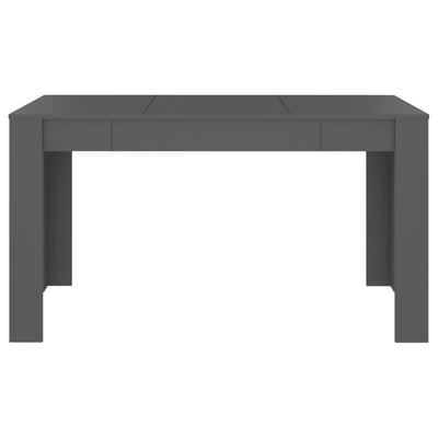 Dealsmate  Dining Table Grey 140x74.5x76 cm Engineered Wood