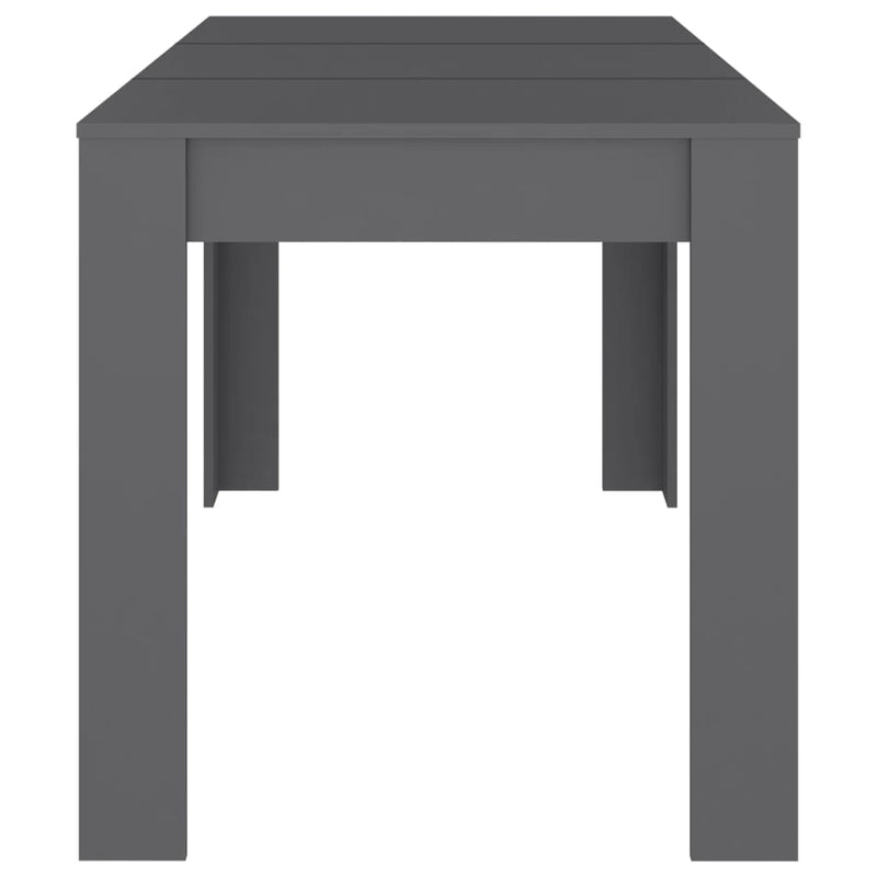 Dealsmate  Dining Table Grey 140x74.5x76 cm Engineered Wood