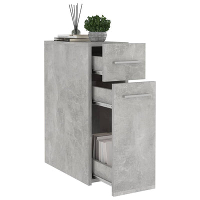 Dealsmate  Apothecary Cabinet Concrete Grey 20x45.5x60 cm Engineered Wood