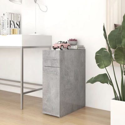 Dealsmate  Apothecary Cabinet Concrete Grey 20x45.5x60 cm Engineered Wood