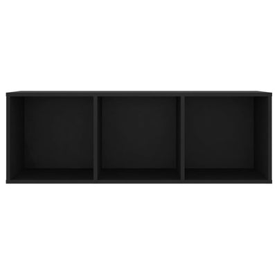 Dealsmate  TV Cabinets 2 pcs Black 107x35x37 cm Engineered Wood