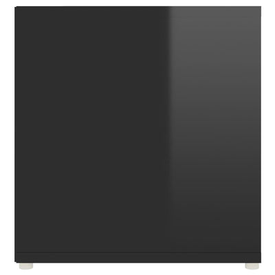 Dealsmate  TV Cabinets 2 pcs High Gloss Black 107x35x37 cm Chipboard