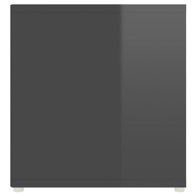 Dealsmate  TV Cabinets 2 pcs High Gloss Grey 107x35x37 cm Engineered Wood