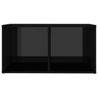 Dealsmate  TV Cabinets 4 pcs High Gloss Black 72x35x36.5 cm Chipboard