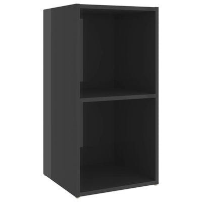Dealsmate  TV Cabinets 4 pcs High Gloss Grey 72x35x36.5 cm Engineered Wood