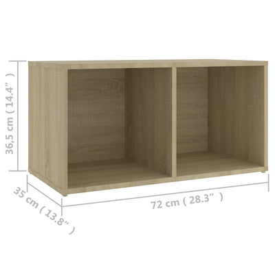 Dealsmate  3 Piece TV Cabinet Set Sonoma Oak Engineered Wood