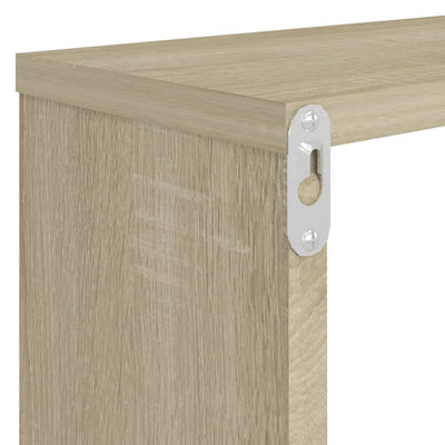 Dealsmate  Wall Cube Shelves 6 pcs Sonoma Oak 80x15x26.5 cm Engineered Wood