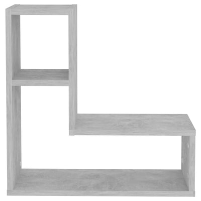 Dealsmate  Wall Shelves 2 pcs Concrete Grey 50x15x50 cm Engineered Wood