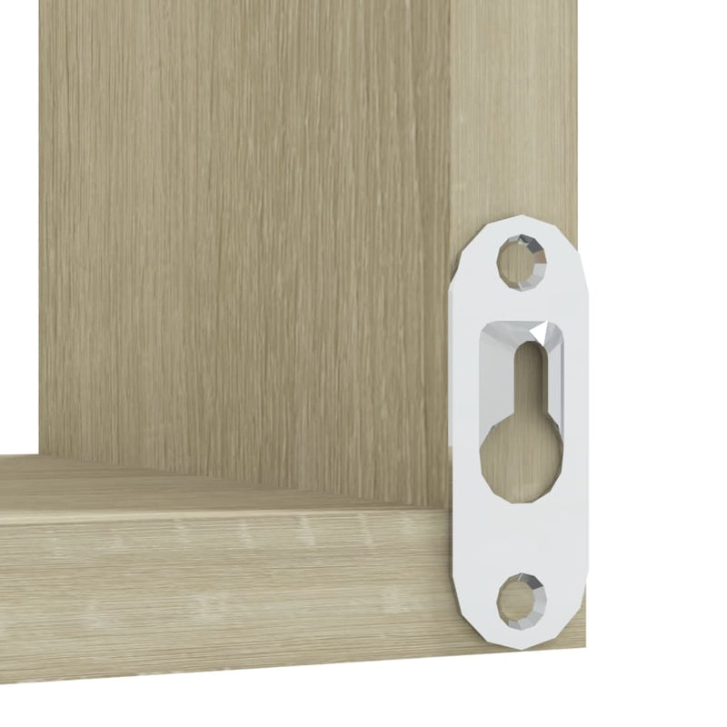 Dealsmate  Wall Corner Shelves 2 pcs Sonoma Oak 40x40x50 cm Engineered Wood