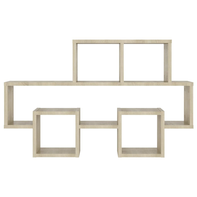 Dealsmate  Car-shaped Wall Shelf Sonoma Oak 82x15x51 cm Engineered Wood