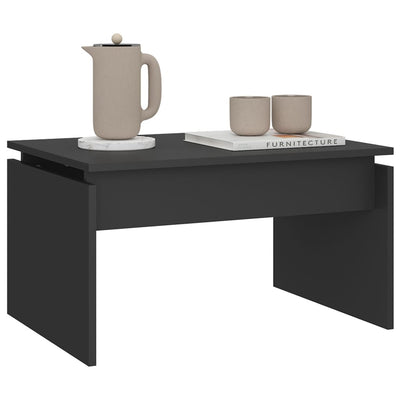 Dealsmate  Coffee Table Grey 68x50x38 cm Engineered Wood