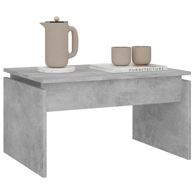 Dealsmate  Coffee Table Concrete Grey 68x50x38 cm Engineered Wood