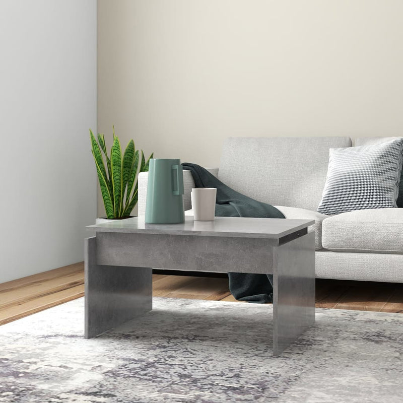 Dealsmate  Coffee Table Concrete Grey 68x50x38 cm Engineered Wood