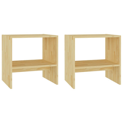 Dealsmate  Bedside Cabinets 2 pcs 40x30.5x40 cm Solid Pinewood