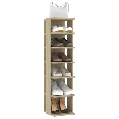 Dealsmate  Shoe Cabinets 2 pcs Sonoma Oak 27.5x27x102 cm