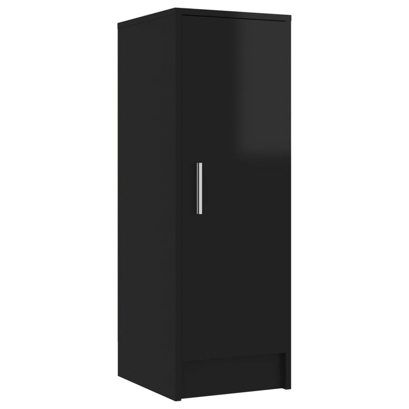 Dealsmate  Shoe Cabinet High Gloss Black 32x35x92 cm Engineered Wood