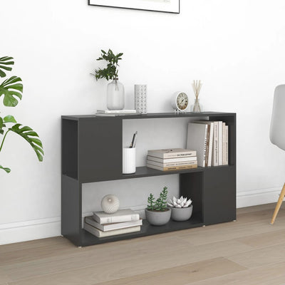 Dealsmate  Book Cabinet Grey 100x24x63 cm Engineered Wood