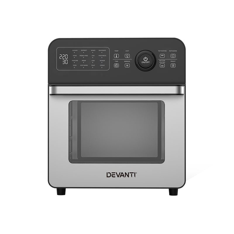 Dealsmate Devanti Air Fryer 18L Fryers Oil Free Oven Airfryer Kitchen Cooker Accessories
