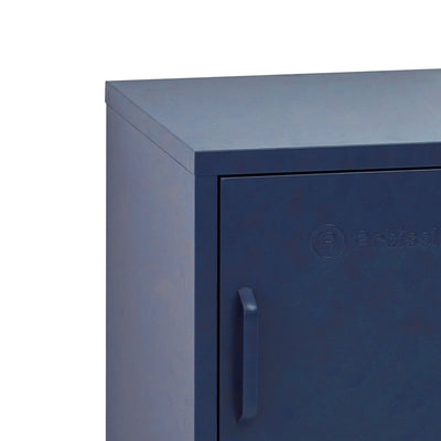 Dealsmate In Metal Locker Storage Shelf Filing Cabinet Cupboard Bedside Table Blue
