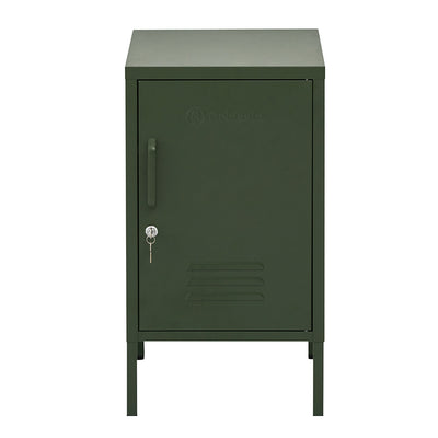 Dealsmate In Metal Locker Storage Shelf Filing Cabinet Cupboard Bedside Table Green