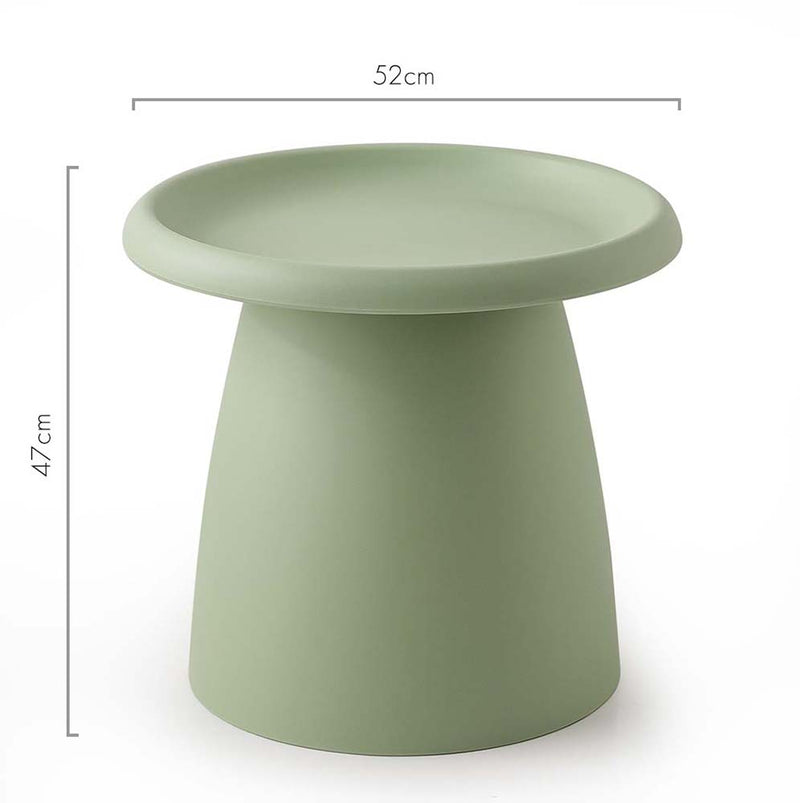 Dealsmate In Coffee Table Round 52CM Plastic Green