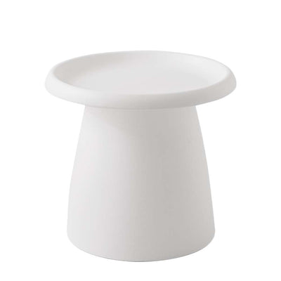 Dealsmate In Coffee Table Mushroom Nordic Round Small Side Table 50CM White