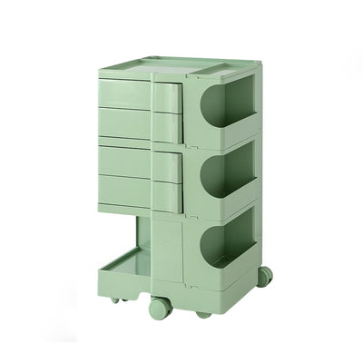 Dealsmate In Storage Trolley Bedide Table 5 Tier Cart Boby Replica Green