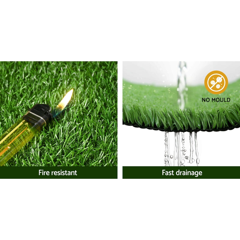 Dealsmate Primeturf 2x10m Artificial Grass Synthetic Fake 20SQM Turf Lawn 17mm Tape