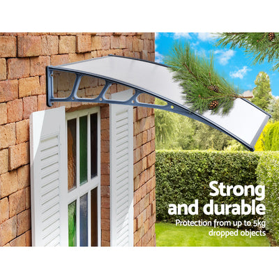 Dealsmate Instahut Window Door Awning Door Canopy Outdoor Patio Sun Shield 1.5mx4m DIY