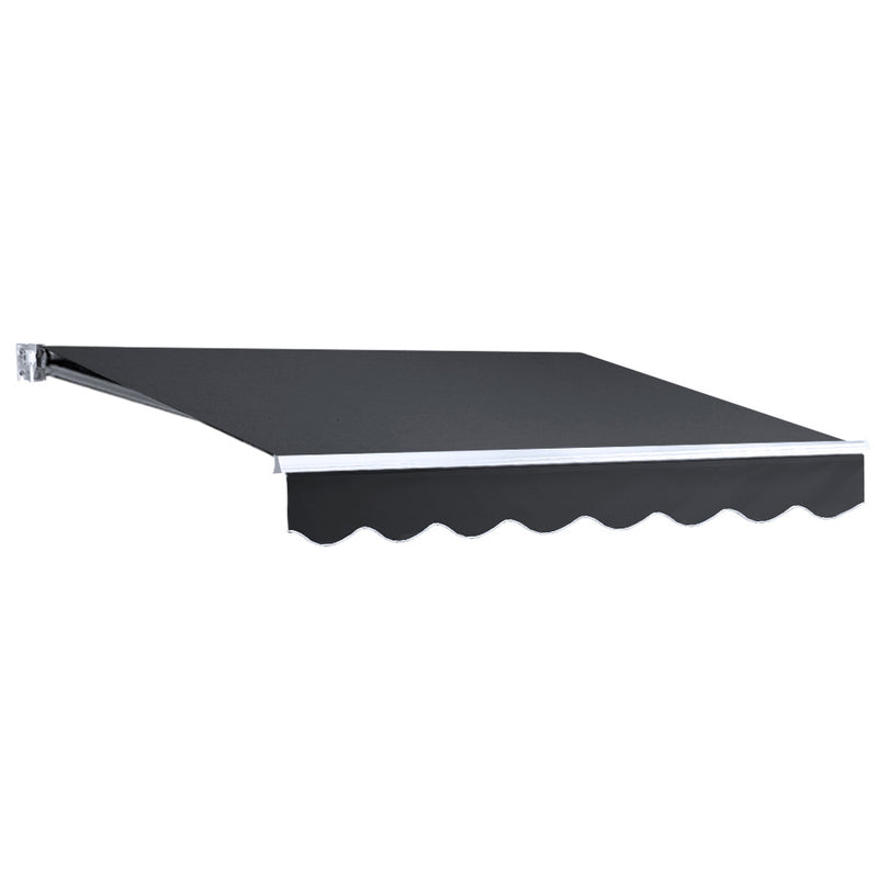 Dealsmate Instahut Retractable Outdoor Arm Awning 2 x 1.5M - Grey
