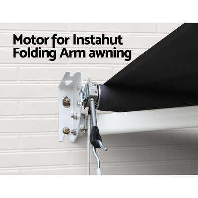 Dealsmate Instahut 240V Replacement Motor w/ remote 40NM Folding Arm Awning Outdoor Blind