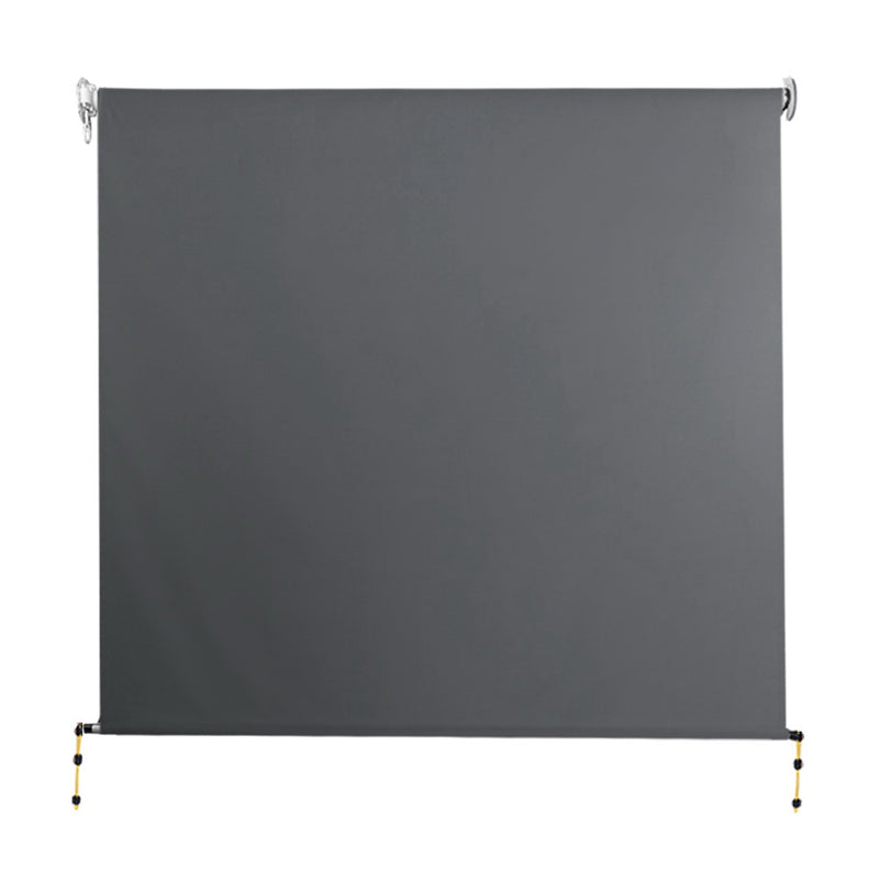Dealsmate Instahut 2.1m x 2.5m Retractable Roll Down Awning - Grey