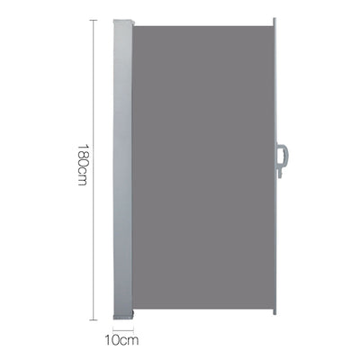 Dealsmate Instahut Retractable Side Awning Shade 1.8 x 3m - Grey