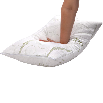 Dealsmate Giselle Bedding Memory Foam Pillow Bamboo Twin Pack