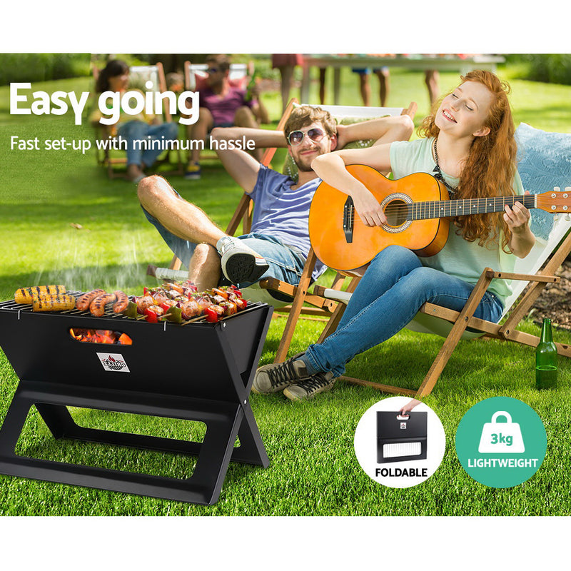 Dealsmate Grillz Notebook Portable Charcoal BBQ Grill