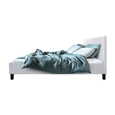 Dealsmate  Bed Frame Double Size White NEO