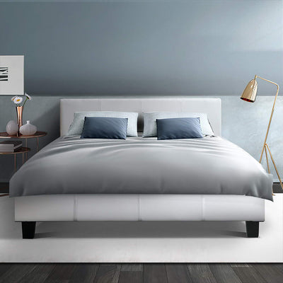 Dealsmate  Bed Frame Double Size White NEO