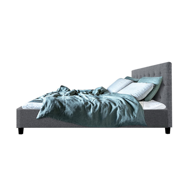Dealsmate  Bed Frame Double Size Grey VANKE
