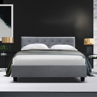 Dealsmate  Bed Frame Double Size Grey VANKE