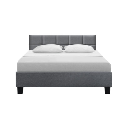 Dealsmate  Bed Frame Queen Size Grey TINO