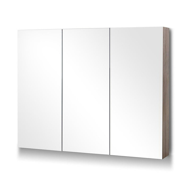 Dealsmate Cefito Bathroom Mirror Cabinet 900mm x720mm - Natural