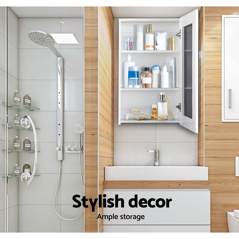 Dealsmate Cefito Bathroom Vanity Mirror with Storage Cavinet - White