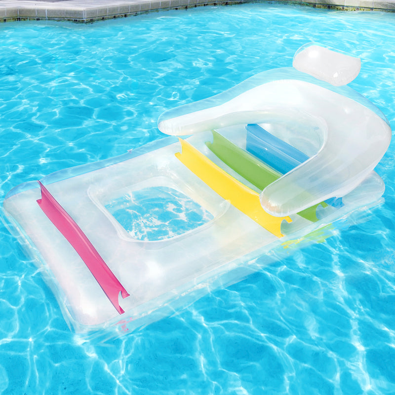 Dealsmate  Inflatable Float Swimming Pool Bed Seat Play Toy Lounge Beach Floats