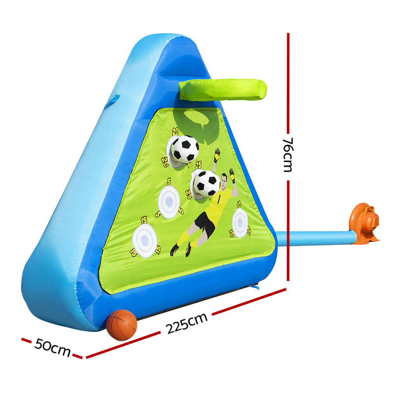 Dealsmate  Kids Inflatable Soccer basketball Outdoor Inflated Play Board Sport