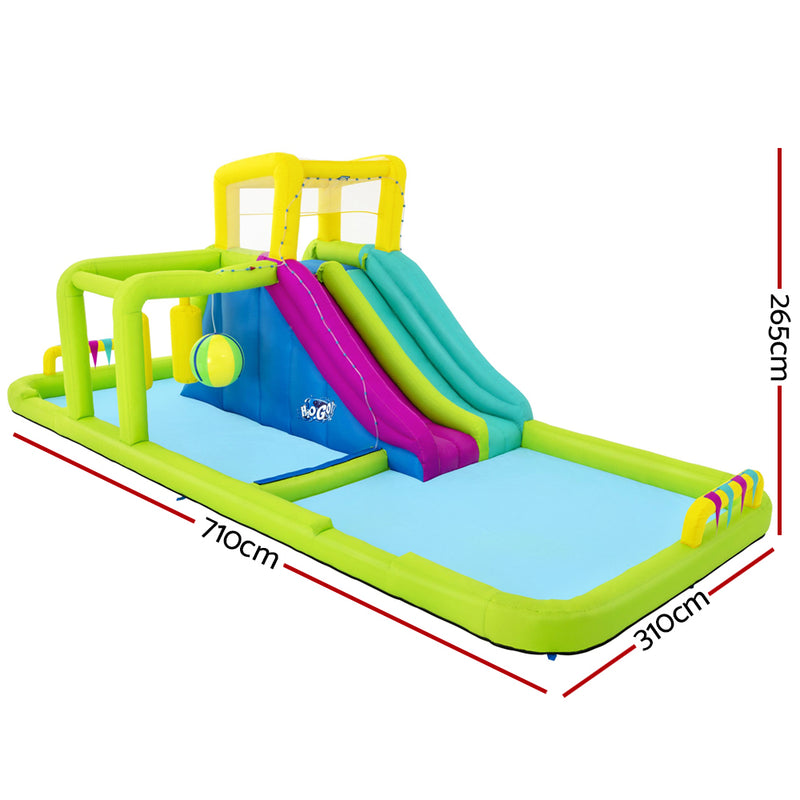 Dealsmate  Inflatable Water Pack Pool Slide Castle Playground H2OGO Splash Course